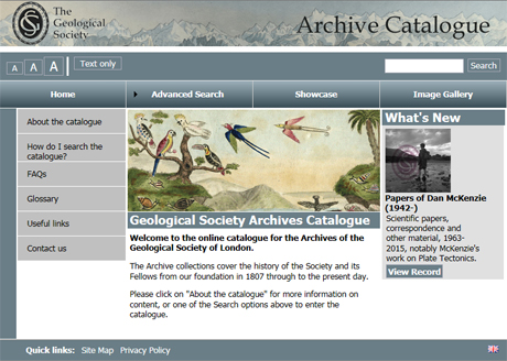 Archive catalogue link